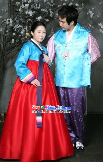 Traditional Korean Hanbok Costume for Couple