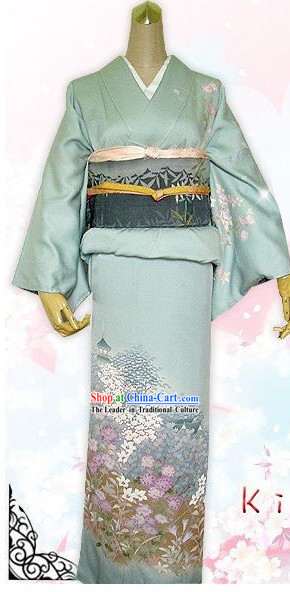 Japanese Female Kimono Dress Complete Set