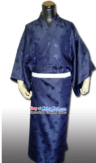 Traditional Japanese Kimono Dress for Men