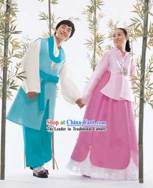 Traditional Korean Hanbok for Husband and Wife