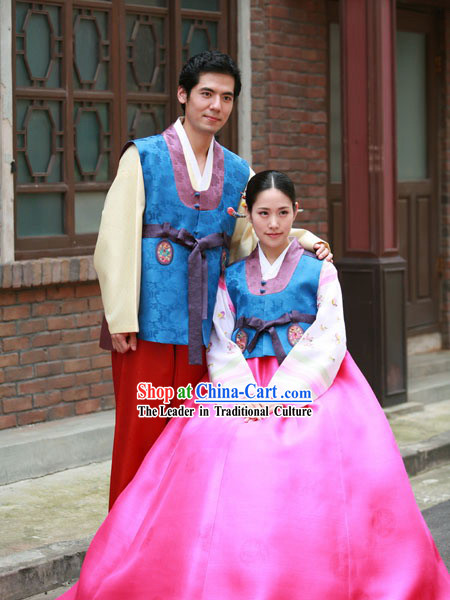Ancient Korean Anniversary Hanbok for Couple