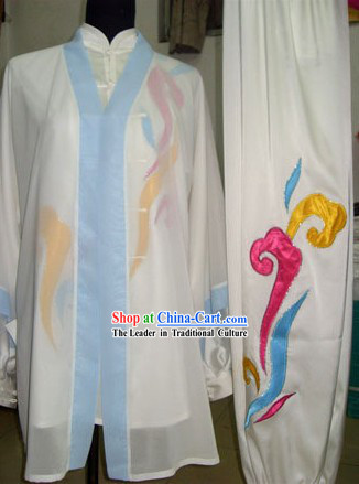 Chinese Tai Chi Performance Clothes and Cape Complete Set