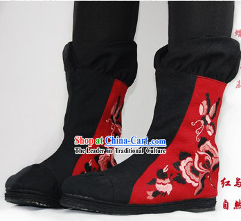 Traditional Chinese Long Boots
