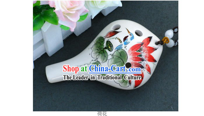 Chinese Musical Instrument Taodi Pottery Lute