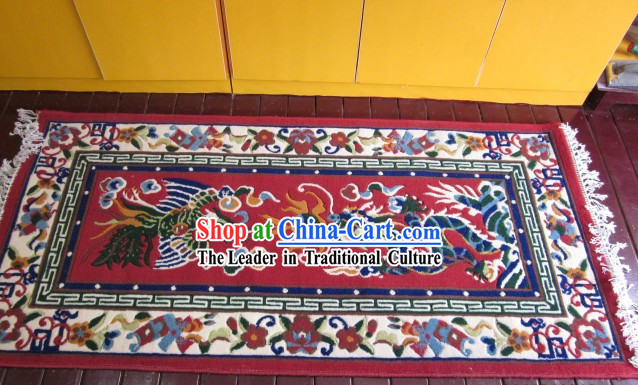 Traditional Chinese Dragon and Phoenix Carpet