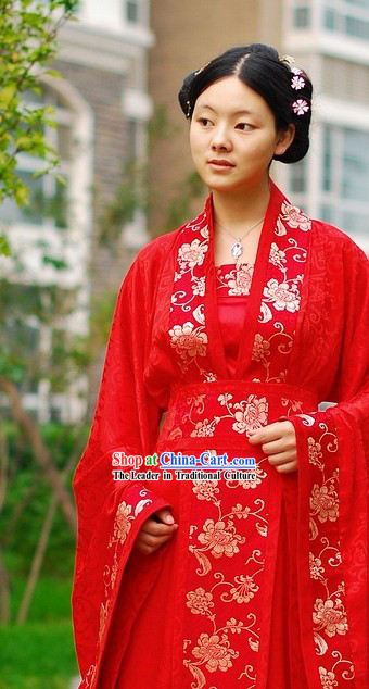 red chinese outfit