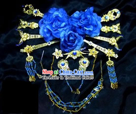 Blue Peace Princess Hair Accessories Set
