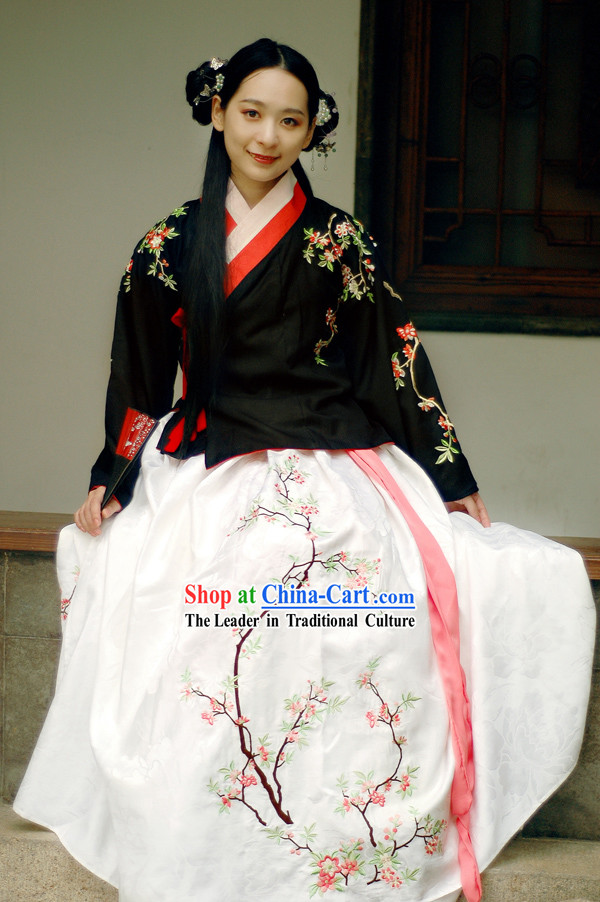 Traditional Ming Dynasty Embroidered Hanfu Clothing for Women