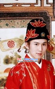 Traditional Chinese Wedding Hat for Bridegroom