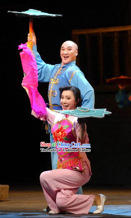 Er Ren Zhuan Folk Dance Costumes 2 Sets