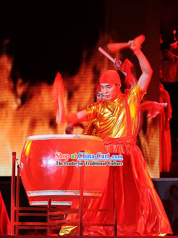 Chinese Drummer Dance Costume Set