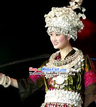 Chinese Traditional Miao Minority Phoenix Crown