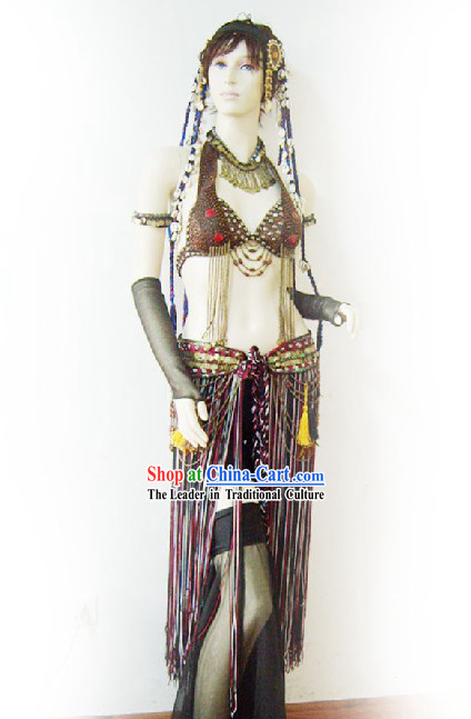 Top Custom Made Belly Dance Costume Complete Set for Women