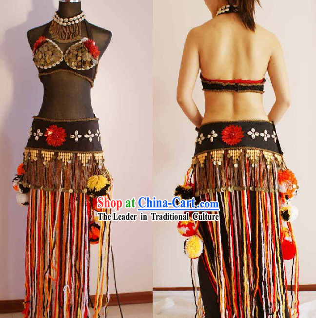 Custom Made Belly Dance Costumes Complete Set for Women