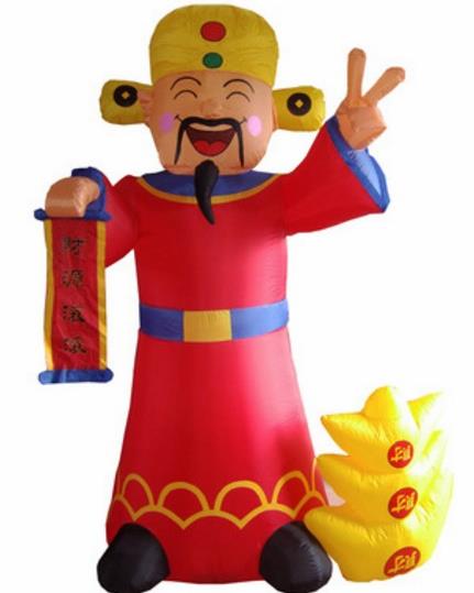 Walking Inflatable God of Wealth Cartoons Costumes