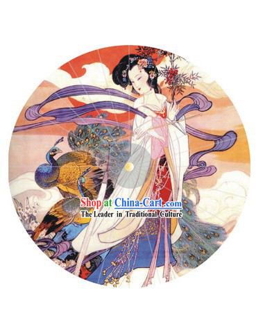 Hand Painted Chinese Ancient Beauty Umbrella