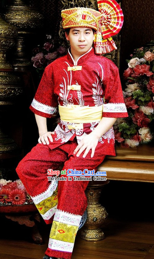 Thailand Water-Sprinkling Festival Costumes for Men