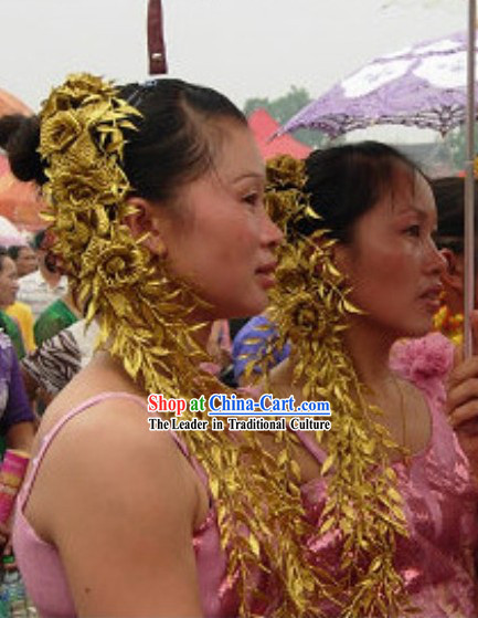 Traditional Thailand Long Flower Hair Accessories for Women