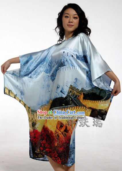 Rui Fu Xiang Beijing Great Wall Silk Robe for Women
