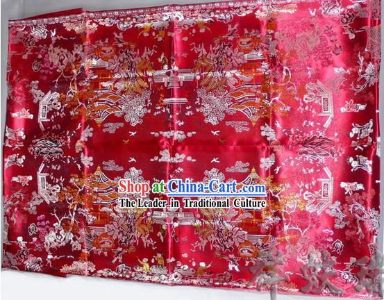 Rui Fu Xiang Traditional Chinese Wedding Hundreds of Children Brocade Quilt Cover