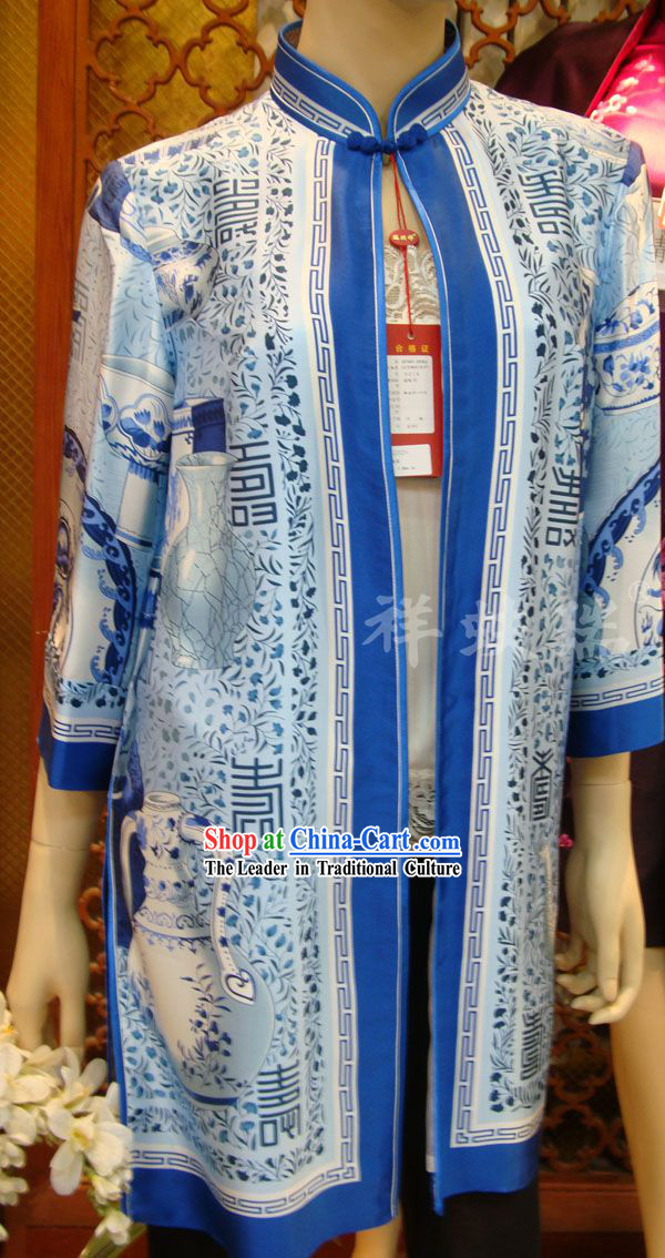Chinese Peking Rui Fu Xiang Silk Tang Suit for Women