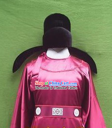 Tang Dynasty Governor Costumes and Hat Set