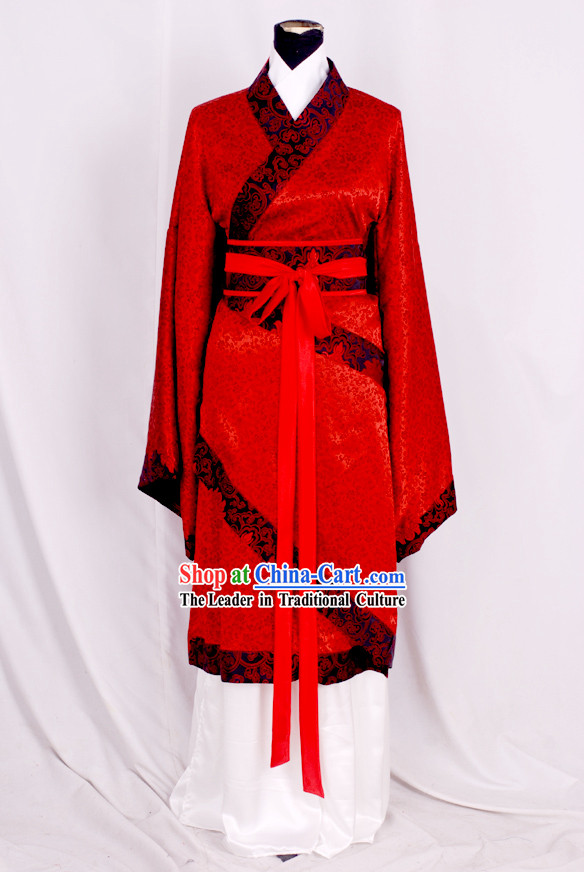 Ancient Han Dynasty Red Wedding Dress