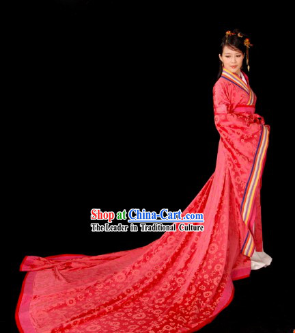 Ancient Chinese Clasic Wedding Dress Complete Set for Brides