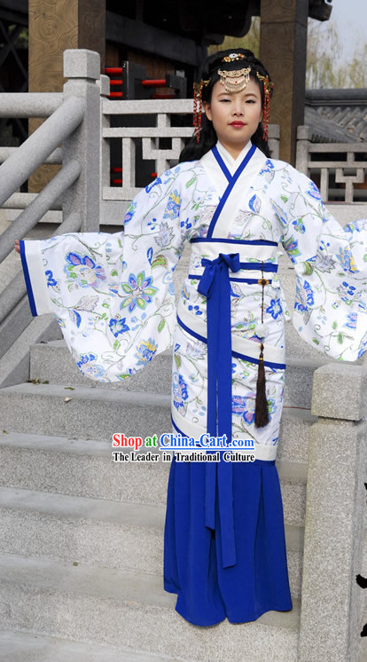 Ancient Chinese Princess Fish Tail Robe for Women