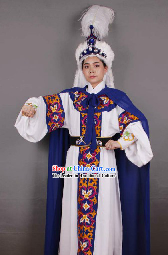 Chinese Desert Prince Costume and Hat for Men