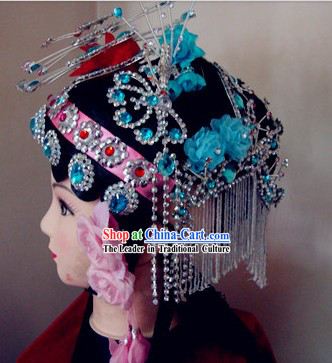 Traditional Chinese Dramatic Opera Wig and Hair Accessories Set for Women