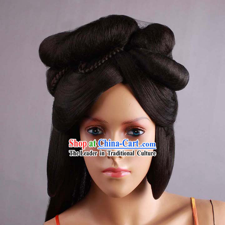 Ancient Chinese Tang Dynasty Palace Style Wig