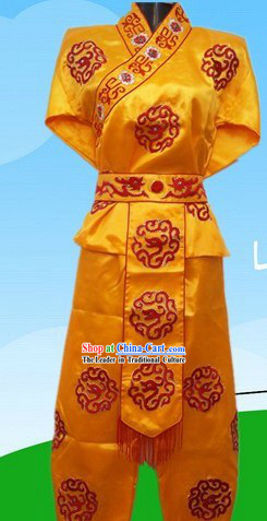 Traditional Chinese Dragon Dancer Costume for Men