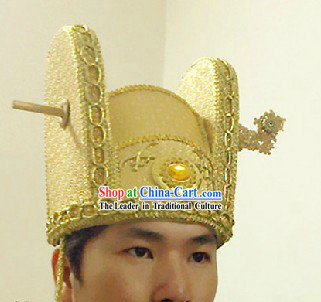 Chinese Classical Palace Royal Emperor Hat for Men