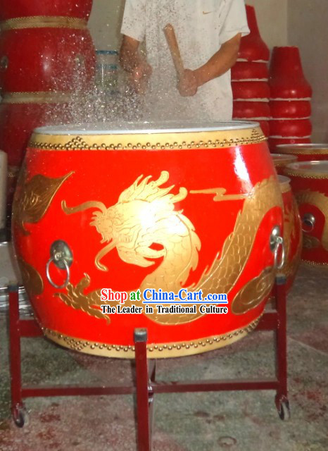 Traditional Chinese Water Splashing Dragon Drum