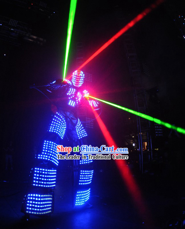 Custom Made Electric LED Lights Illuminate Dancing Costumes