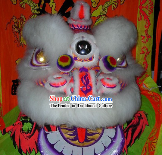 LED Eyes Supreme Hok San Lion Dance Costumes Complete Set