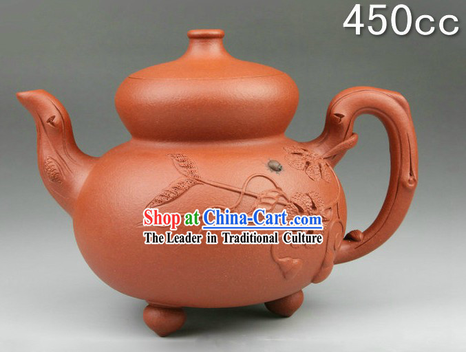 Chinese Classic Zisha Hulu Gourd Teapot
