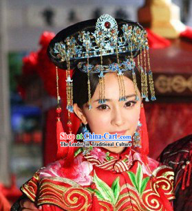 Ancient Chinese Wedding Phoenix Headpieces for Brides