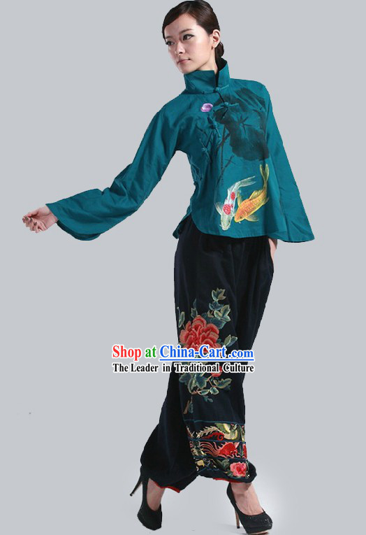 Chinese Classic Dancing Lotus Costumes for Women