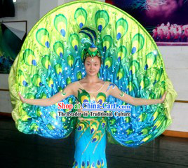 Electric LED Glowing Peacock Dance Costumes