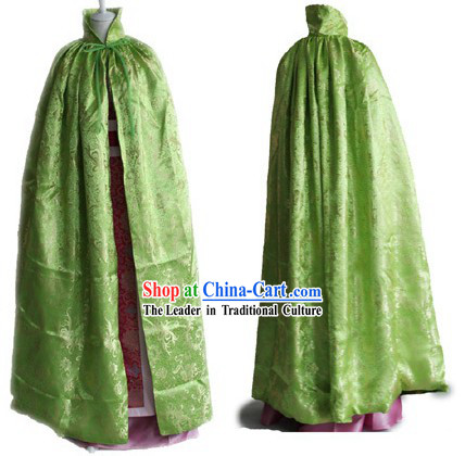 Chinese Classical Green Winter Palace Cape