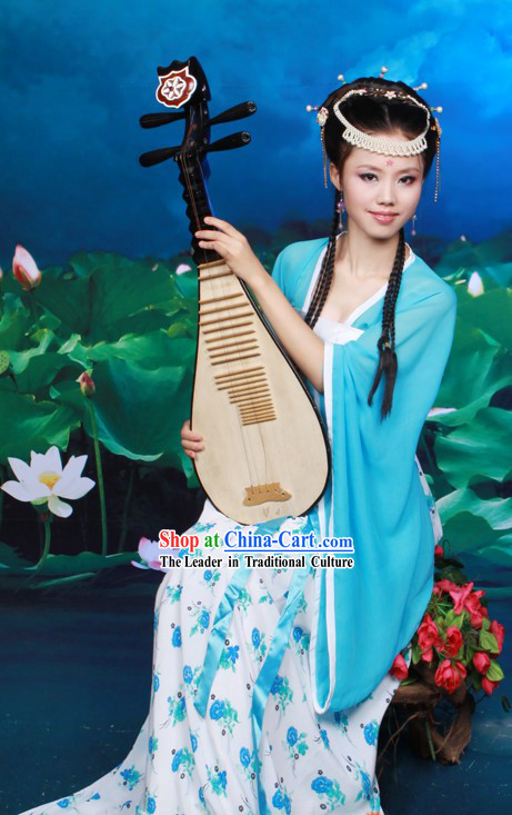 Traditional Chinese Musician Hanfu Clothes for Women
