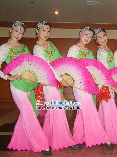 Chinese Folk Orchid Dance Costumes for Women