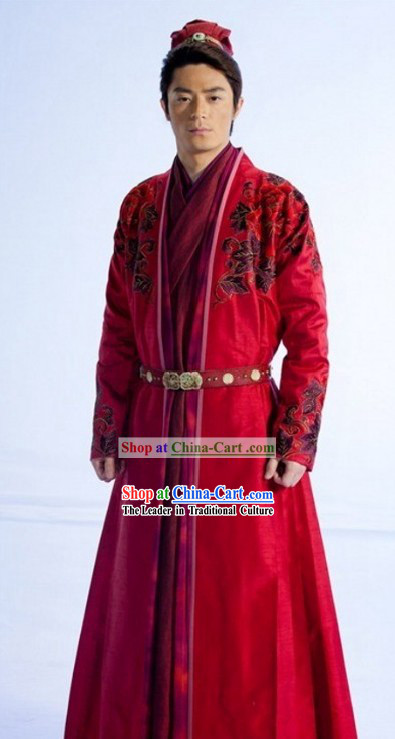 Ancient Chinese Swordsman Wedding Dress for Men