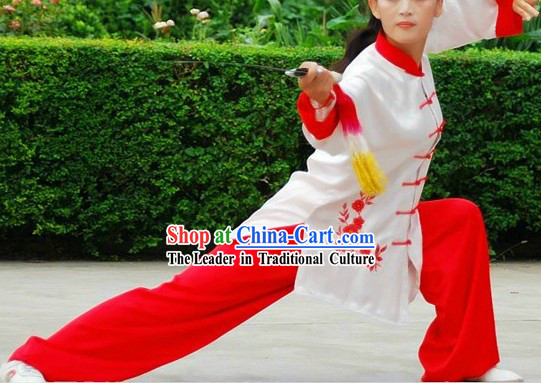 Traditional Kung Fu Competition Silk Uniform for Women