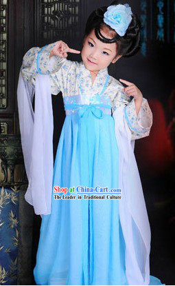 Ancient Chinese Tang Dynasty Lady Costume for Kids