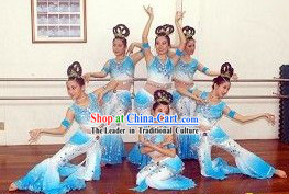 Dunhuang Dance Costumes and Head Pieces for Women