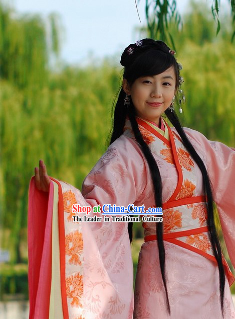 Ancient Chinese Han Dynasty Princess Clothing for Lady