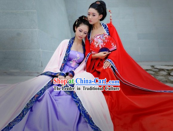 Ancient Chinese Hanfu Clothes for Sisters